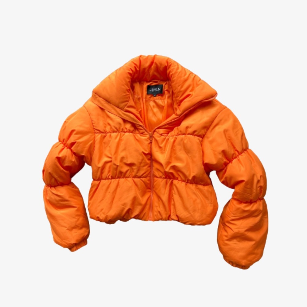 By Dyln Orange Oxford Puffer